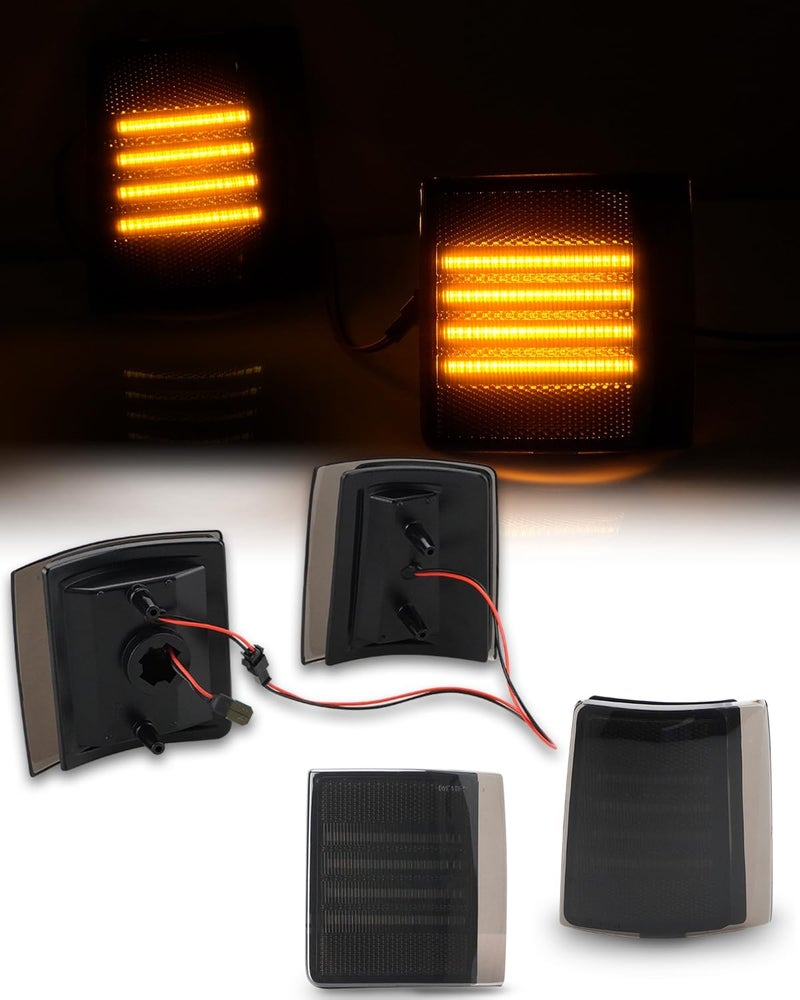Best View Front Corner Light Compatible with 1994-1999 GMC Sierra C/K 1500 2500 3500 Suburban Yukon, Pair Driver and Passenger Side for GM2550148 GM2551148 5977463 5977464 - Image 5